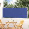 vidaXL Toldo lateral retr&aacute;til para p&aacute;tio 100x300 cm azul