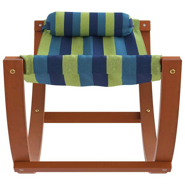 vidaXL Cama de rede para crian&ccedil;as tecido azul e verde