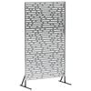 vidaXL Protetor de Privacidade 100 x 50 x 180 cm A&ccedil;o Galvanizado