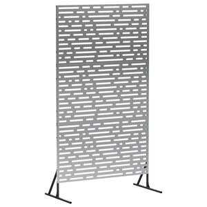 vidaXL Protetor de Privacidade 100 x 50 x 180 cm A&ccedil;o Galvanizado