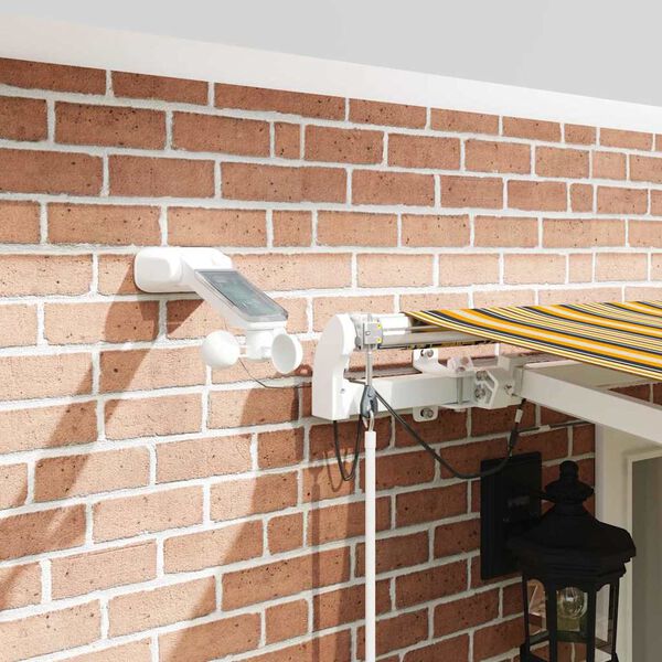 vidaXL Toldo Retr&aacute;til Multicolor 500 &times; 350 cm Poli&eacute;ster e Metal