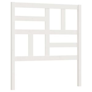 vidaXL Cabeceira de cama 81x4x104 cm pinho maci&ccedil;o branco