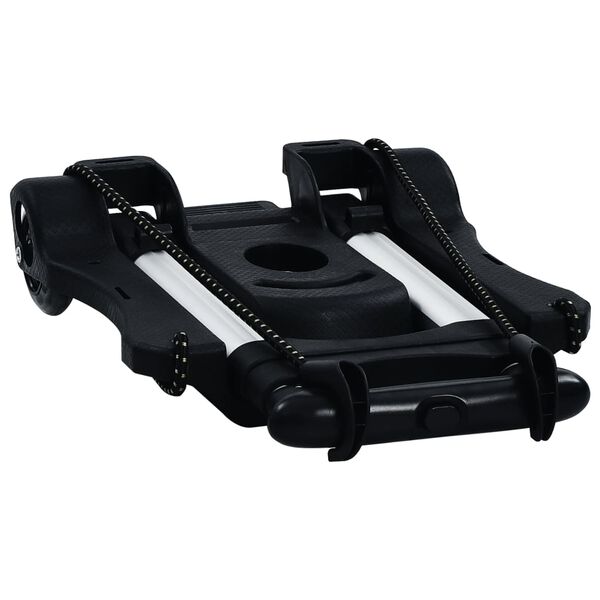 vidaXL Carrinho de transporte dobr&aacute;vel 45 kg alum&iacute;nio prateado