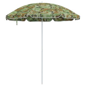 vidaXL Guarda-sol Camuflagem 161 x 161 x 193 cm Poli&eacute;ster