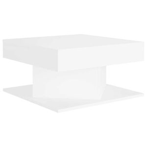 vidaXL Mesa de centro 57x57x30 cm derivados de madeira branco
