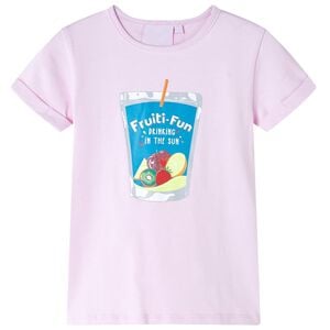 T-shirt de crian&ccedil;a rosa-suave 116