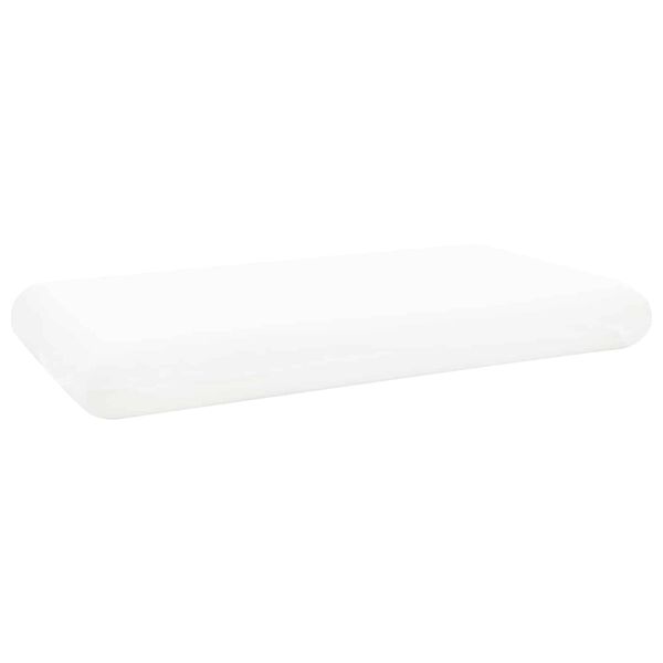 vidaXL Travesseiro para Dormir Liso Branco 70 x 36 x 13 cm