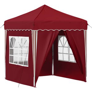 vidaXL Tenda de Festa Pop-up 195 x 195 x 245 cm Borgonha Tecido Oxford