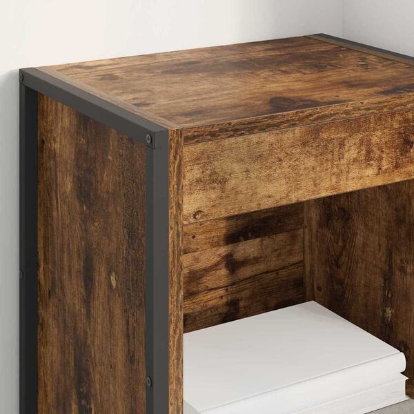 vidaXL Gabinete de Livros Carvalho Fum&ecirc; 80 x 30 x 155 cm