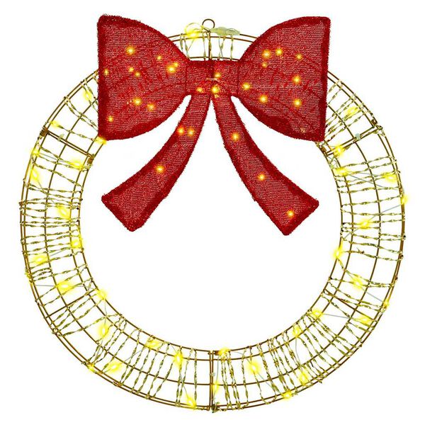 vidaXL Guirlanda com 60 LEDs Branco quente 75 cm PET