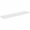 vidaXL Prateleiras de parede suspensas 4 pcs 120x23,5x3,8cm MDF branco