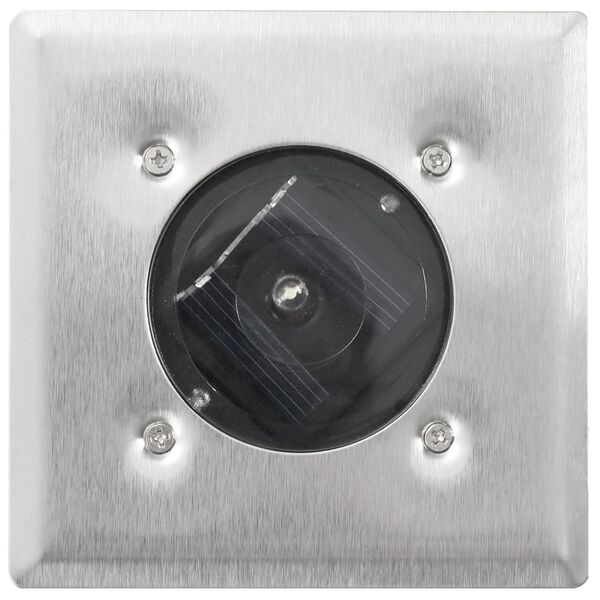 Kit luminária solar para superfície 6 Pcs Quadradas