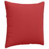 vidaXL Travesseiros de Sof&aacute; 2 pcs Vermelho 80 x 80 cm tecido