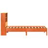vidaXL Cama com estante sem colch&atilde;o 90x190cm pinho maci&ccedil;o castanho-mel