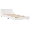 vidaXL Cama sem colch&atilde;o 90x190 cm madeira de pinho maci&ccedil;a branco