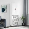 vidaXL Arm&aacute;rio alto 69,5x34x180 cm derivados de madeira branco