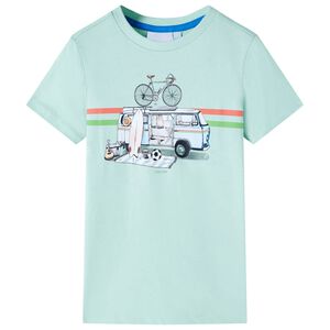 T-shirt infantil menta-claro 104