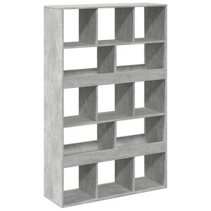 vidaXL Estante 100x33x156,5 cm derivados de madeira cinzento cimento
