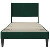vidaXL Estrutura da Cama com cabeceira Verde Escuro 80 x 200 cm Veludo