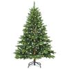 vidaXL &Aacute;rvore de Natal Artificial com 150 LEDs Verde 120 cm PE e PVC