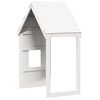 vidaXL Telhado de cama infantil 60x89x134,5 cm pinho maci&ccedil;o branco