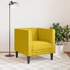 vidaXL Sof&aacute; chesterfield veludo amarelo