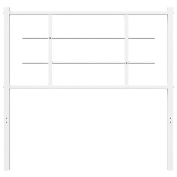 vidaXL Cabeceira de substitui&ccedil;&atilde;o 100 cm metal branco