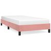 vidaXL Estrutura de cama 90x190 cm veludo rosa