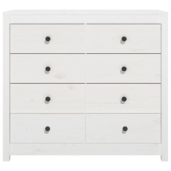 vidaXL Arm&aacute;rio de apoio 100x40x90 cm pinho maci&ccedil;o branco