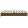 vidaXL Estrutura de cama sem colchão 180x200 cm tecido castanho-escuro