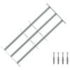 vidaXL Grelha seguran&ccedil;a ajust&aacute;vel p/ janelas com 3 traves 700-1050 mm