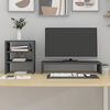 vidaXL Suporte para monitor 81x20x30 cm madeira de pinho maci&ccedil;a cinza