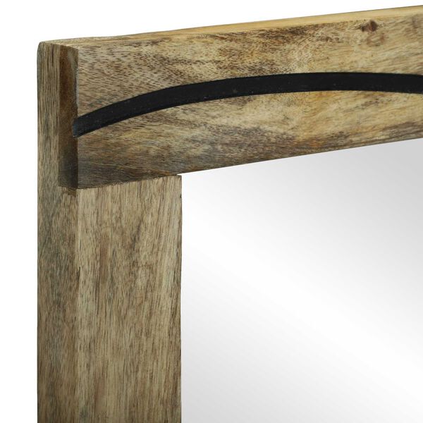 vidaXL Espelho de banheiro com espelho Castanho 70 x 50 x 2,5 cm