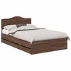 vidaXL Estrutura da Cama com gaveta Carvalho Marrom 120 x 190 cm