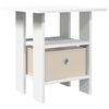 vidaXL Mesa-de-cabeceira Branco 41 x 40 x 45 cm Derivados de Madeira