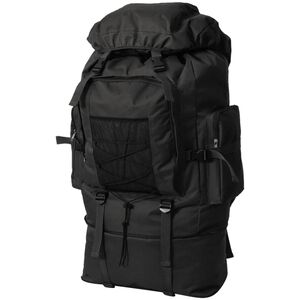vidaXL Mochila estilo ex&eacute;rcito XXL 100 L preto
