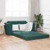 vidaXL Sof&aacute;-Cama 60cm Verde Escuro Veludo