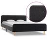 vidaXL Estrutura de cama 120x200 cm serapilheira cinzento-escuro