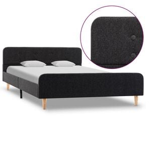 vidaXL Estrutura de cama 120x200 cm serapilheira cinzento-escuro