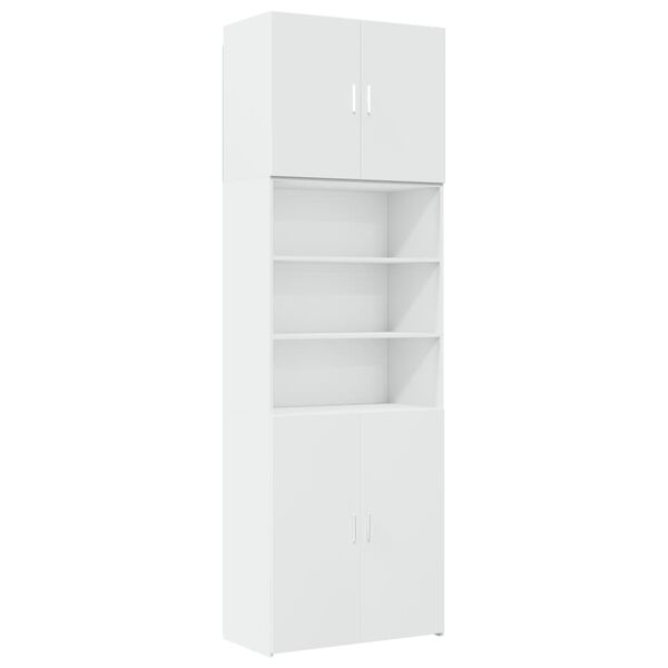 vidaXL Arm&aacute;rio alto 80x42,5x249 cm derivados de madeira branco