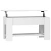 vidaXL Mesa de centro 101x49x52 cm madeira processada branco