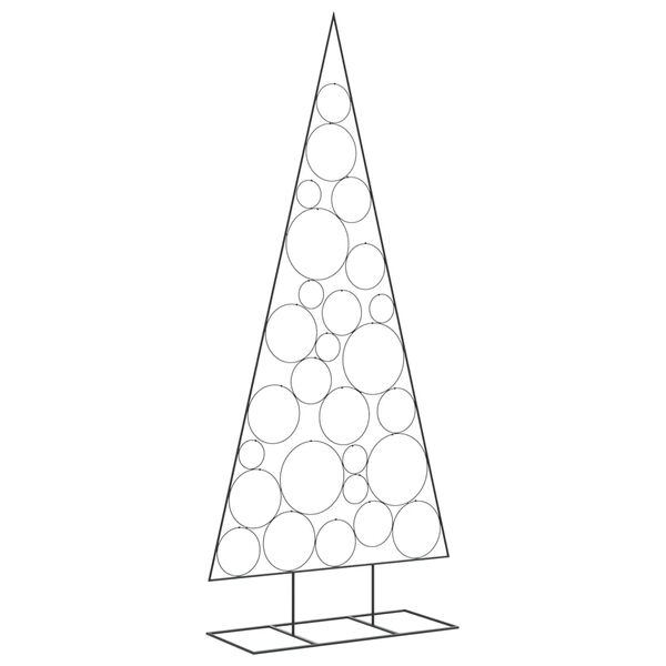 vidaXL &Aacute;rvore de Natal para decora&ccedil;&atilde;o 210 cm metal preto