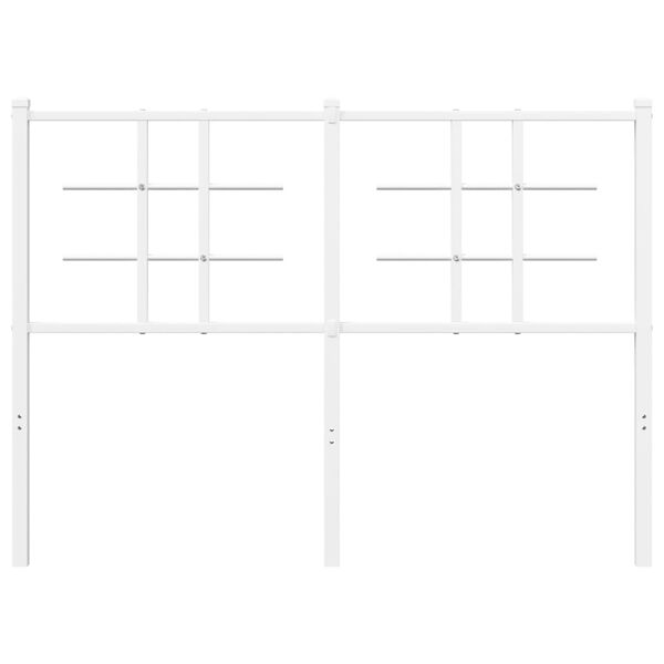 vidaXL Cabeceira de substitui&ccedil;&atilde;o 120 cm metal branco