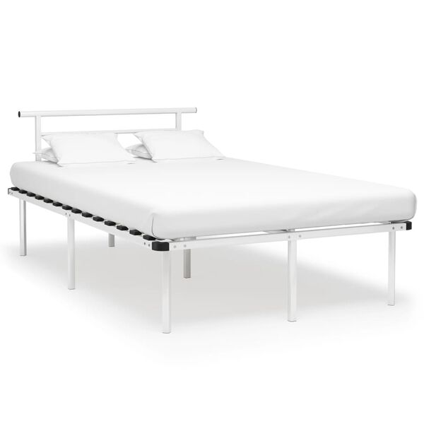 vidaXL Estrutura de cama 120x200 cm metal branco