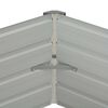 vidaXL Canteiro jardim elevado 129x129x45 cm aço galvanizado antracite