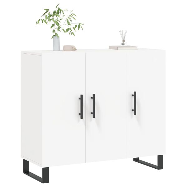 vidaXL Aparador 90x34x80 cm derivados de madeira branco