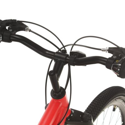 vidaXL Bicicleta de montanha 21 velocidades roda 27,5" 38 cm vermelho