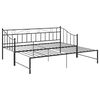 vidaXL Estrutura sofá-cama de puxar 90x200 cm metal preto
