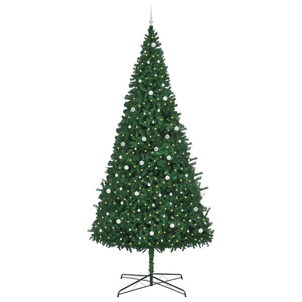 vidaXL &Aacute;rvore de Natal com luzes decorativas de corda Verde 400 cm PVC