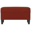 vidaXL Banco 70x35x41 cm couro artificial vermelho tinto